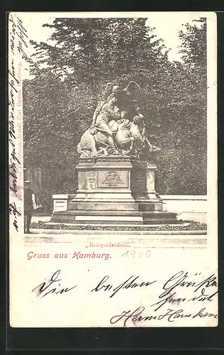 AK Hamburg-Neustadt, Kriegerdenkmal