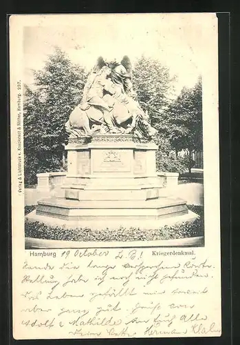 AK Hamburg-Neustadt, Kriegerdenkmal