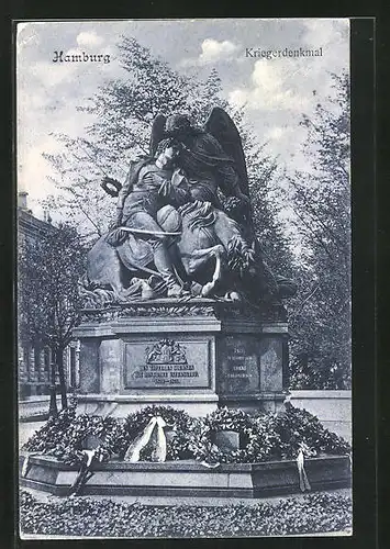 AK Hamburg-Neustadt, Kriegerdenkmal