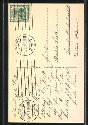 AK Hamburg-Neustadt, Kriegerdenkmal