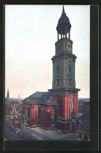 AK Hamburg-Neustadt, Blick zur Michaeliskirche