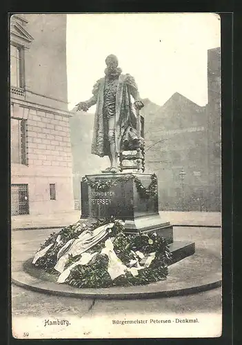 AK Hamburg-Neustadt, Bürgermeister Petersen-Denkmal