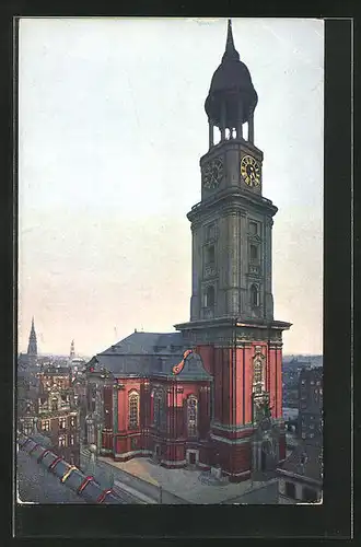 AK Hamburg-Neustadt, Blick zur Michaeliskirche