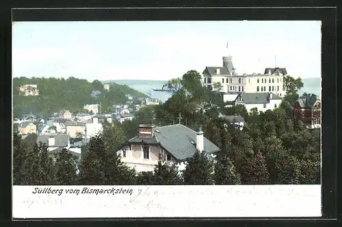 AK Hamburg-Blankenese, Süllberg vom Bismarckstein aus gesehen