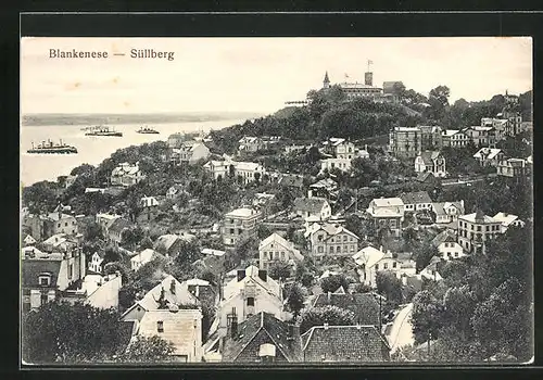 AK Hamburg-Blankenese, Ortsansicht mit Süllberg