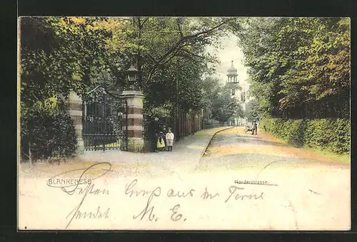 AK Hamburg-Blankenese, am Portal in der Norderstrasse