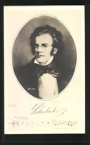 AK Schubert, Musikerportrait, Müllerlieder