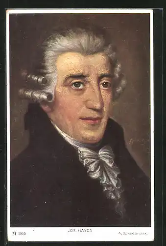 Künstler-AK Musiker, Jos Haydn, Portrait mit festlichen Gewand