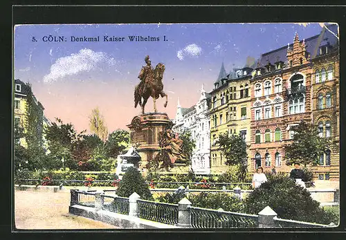 AK Köln, Denkmal Kaiser Wilhelm I.