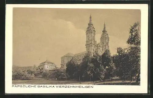 AK Vierzehnheiligen, an der Päpstlichen Basilika