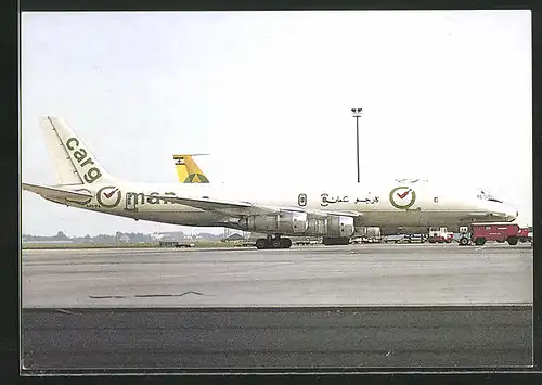 AK Flugzeug DC 8 Cargoman auf dem Landeplatz