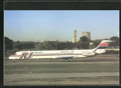 AK Buenos Aires, McDonnel Douglas MD-81 N10027 Isla de los Estados of Austral at Aeroparque Airport, Flugzeug