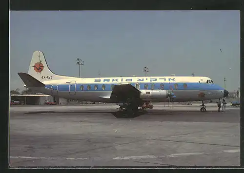 AK Flugzeug, Vickers Viscount 833 Arkia cn 424 4X-AVB