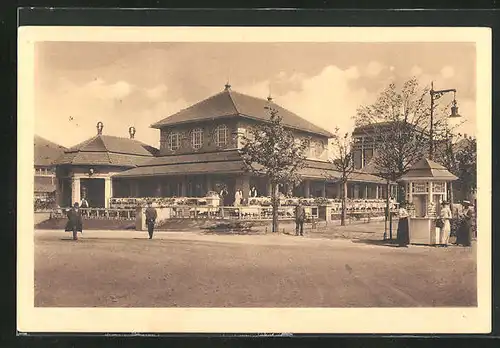 AK Leipzig, Internationale Baufachausstellung mit Sonderausstellungen 1913, Weinrestaurant des Centraltheaters AG