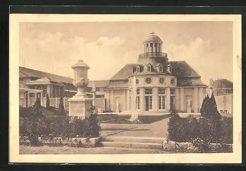 AK Leipzig, Internationale Baufachausstellung mit Sonderausstellungen 1913, Dresdner Haus