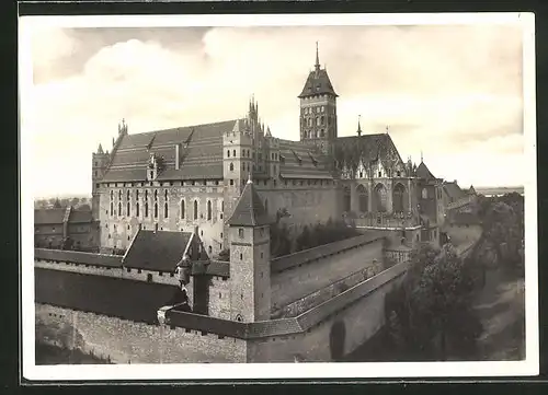 AK Marienburg / Malbork, Südansicht des Schlosses