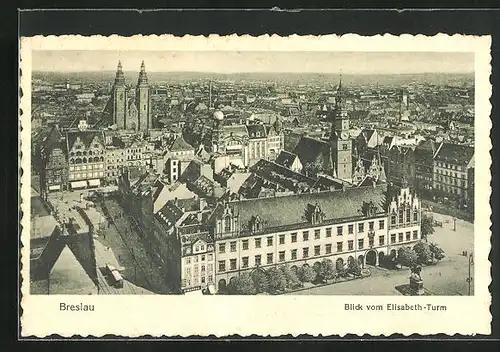 AK Breslau, Blick vom Elisabeth-Turm