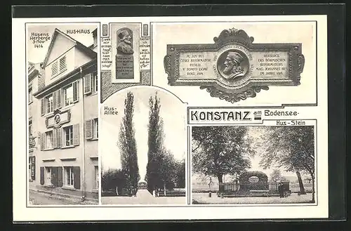 AK Konstanz /Bodensee, Hus-Haus, Hus-Allee