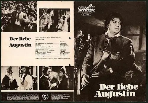 Filmprogramm PFP Nr. 41 /64, Der liebe Augustin, Paul Hörbiger, Michael Bohnen, Regie: E. W. Emo