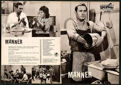 Filmprogramm PFP Nr. 24 /64, Männer, Olivera Markovic, Slobodan Perovic, Regie: Milo Djukanovic