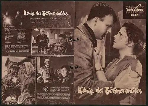 Filmprogramm PFP Nr. 63 /60, König des Böhmerwaldes, Radovan Lukavsky, Jiri Vala, Regie: Karel Kachyna