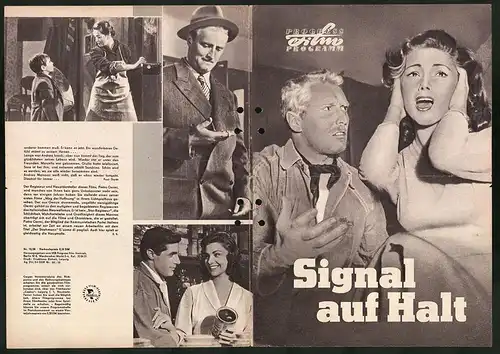 Filmprogramm PFP Nr. 15 /58, Signal auf Halt, Pietro Germi, Luisa della Noce, Regie: Pietro Germi, Luciano Vincenzoni