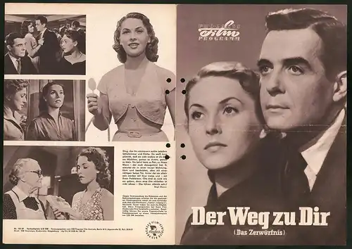 Filmprogramm PFP Nr. 123 /57, Der Weg zu Dir, Stanislava Seimlova, Vaclav Voska, Regie: Mirsolav Hubacek