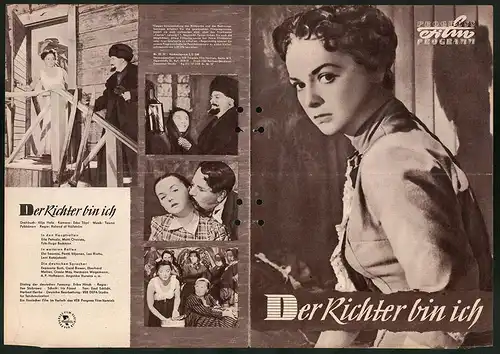 Filmprogramm PFP Nr. 82 /57, Der Richter bin ich, Eila Peitsalo, Matti Oravisto, Regie: Roland af Hällström