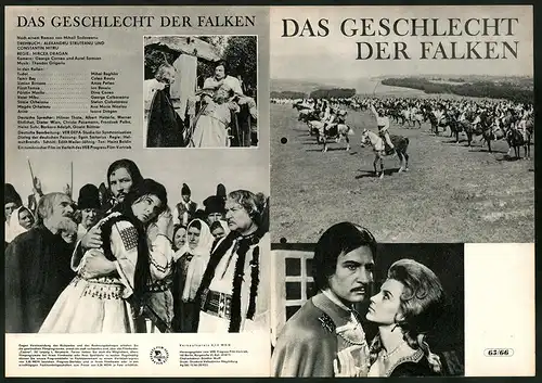 Filmprogramm unbekannt, Das Geschelcht der Falken, Mihai Boghita, Colea Rautu, Regie: Mircea Dragan
