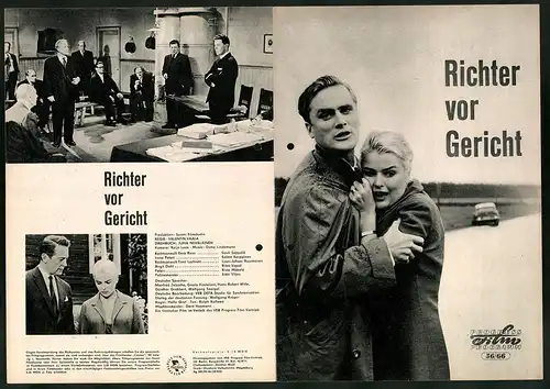 Filmprogramm PFP Nr. 56 /66, Richter vor Gericht, Sauli Seppälä, Salme Karppinen, Regie: Valentin Vaala