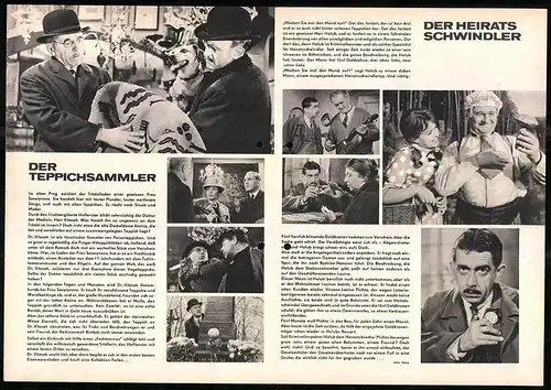 Filmprogramm PFP Nr. 37 /66, Der Teppichsammler und der Heiratsschwindler, V. Smerak, J. Sovak, Regie: J. Krejcik