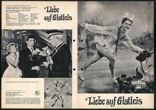 Filmprogramm PFP Nr. 4 /66, Liebe auf Glatteis, Tatjana Katkowskaja, Walerij Panarin, Regie: Alexej Mischurin