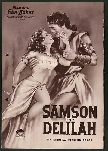 Filmprogramm IFB Nr. 01310, Samson und Delilah, Hedy Lamarr, Victor Mature, Regie: Cecil B. DeMille
