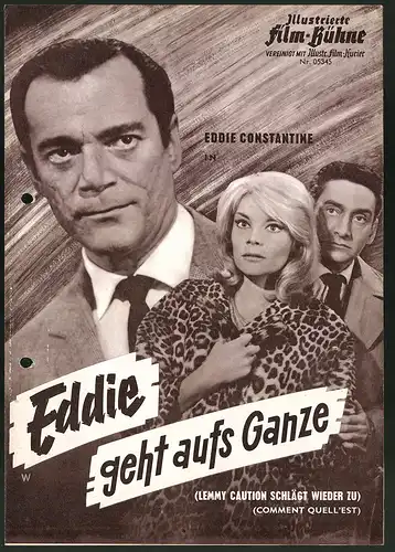 Filmprogramm IFB Nr. 05345, Eddie geht aufs Ganze, Eddie Constantine, Francoise Brion, Regie: Bernard Borderie