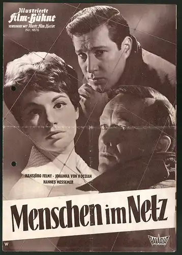 Filmprogramm IFB Nr. 4876, Menschen im Netz, Hansjörg Felmy, Johanna von Koczian, Regie: Franz Peter Wirth