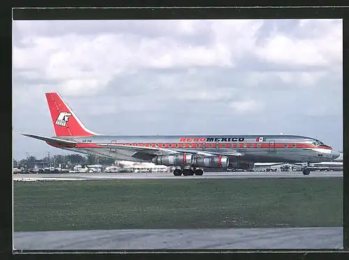 AK Aeromexico DC-8-51 auf der Startbahn
