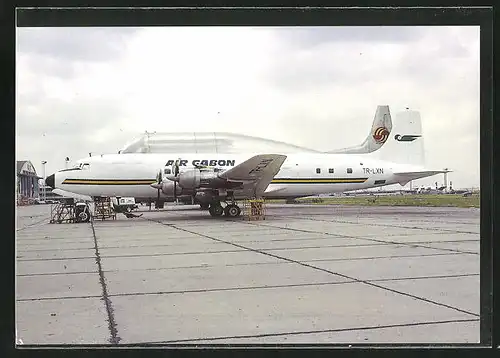 AK Wap11, TR-LXN Douglas DC-6B Air Gabon am Beladen