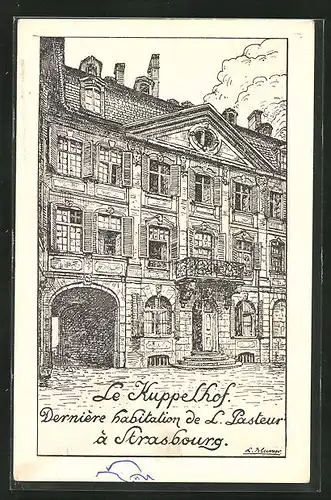 AK Strasbourg, Exposition Internationale du Centenaire de Pasteur 1923, Le Kuppelhof, Ausstellung