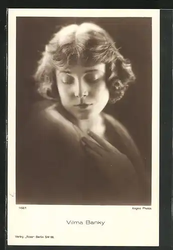 AK Schauspielerin Vilma Banky im Portrait