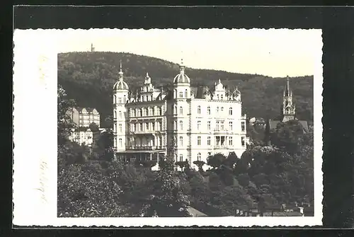 Foto-AK Karlsbad, Hotel Bristol