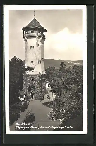 AK Karlsbad, Höhengaststätten Freundschaftshöhe