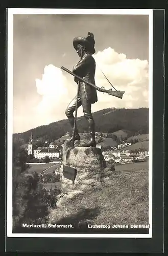 AK Mariazell, Erzherzog Johann Denkmal