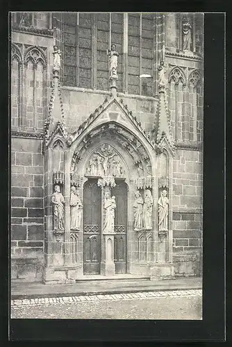 AK Wimpfen i. Tal, Hauptportal der Stiftskirche