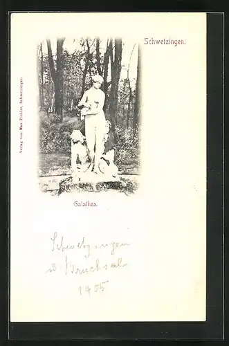 AK Schwetzingen, Blick auf Galathea