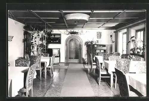 Foto-AK Neuhaus am Schliersee, Hotel Maria Theresia, Waldschmidtstrasse 21, Innenansicht