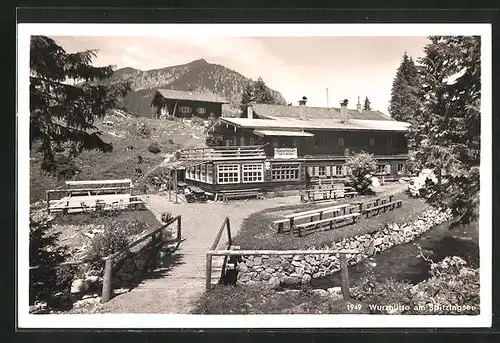 AK Schliersee, Gasthaus Wurzhütte Spitzingsee