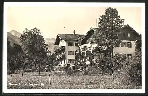 AK Fischbachau, Gasthaus Fischeralm mit Brecherspitz