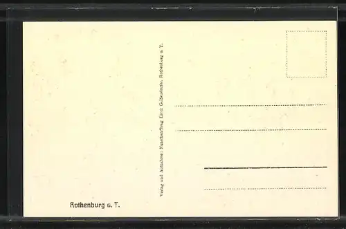 AK Rothenburg o. T., Doppelbrücke