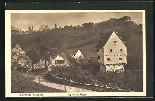 AK Rothenburg o. Tauber, Topplerschlösschen