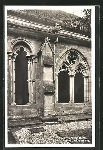 AK Maulbronn, Kloster, Ecke im Kreuzgang